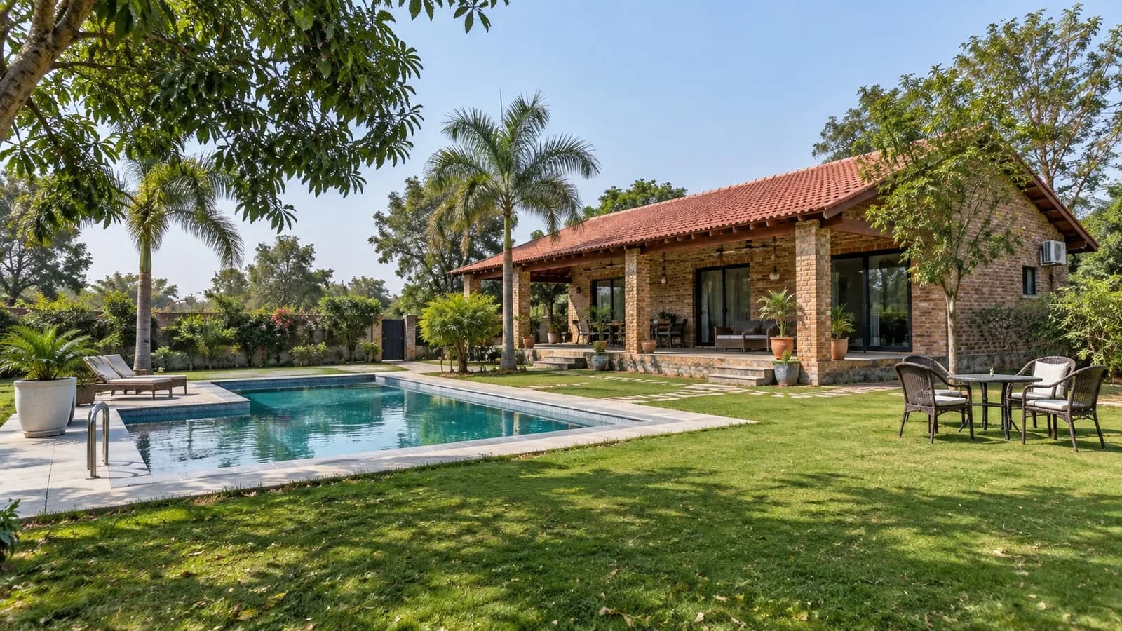 6-acre farmhouse at Bhondsi — illustrative photograph