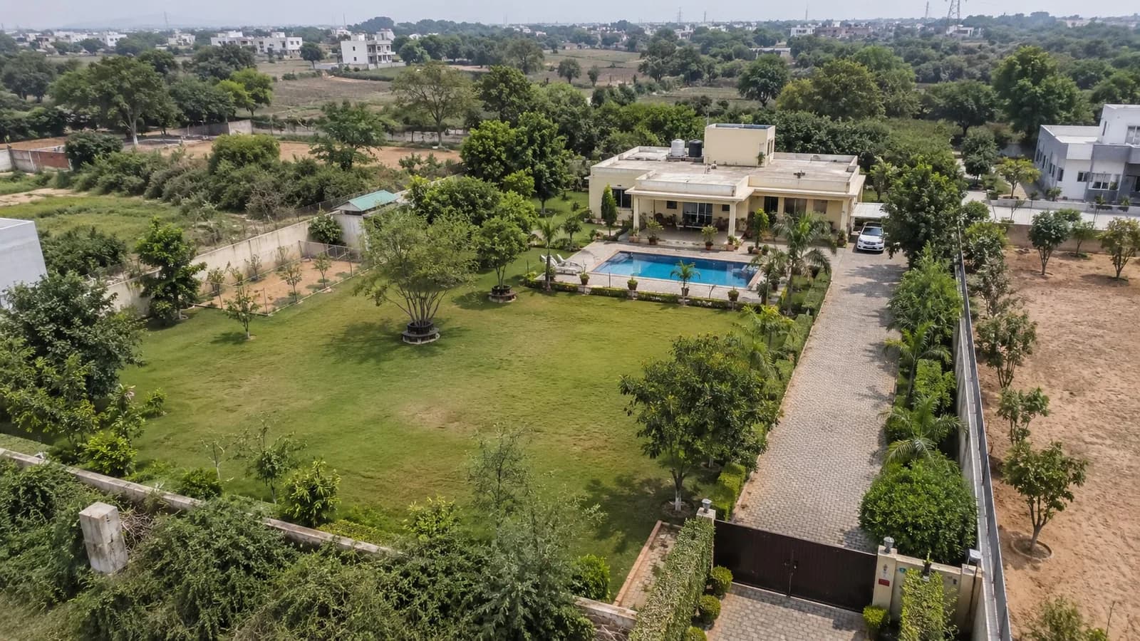 2-acre farmhouse at Bhelpa Greens — illustrative photograph
