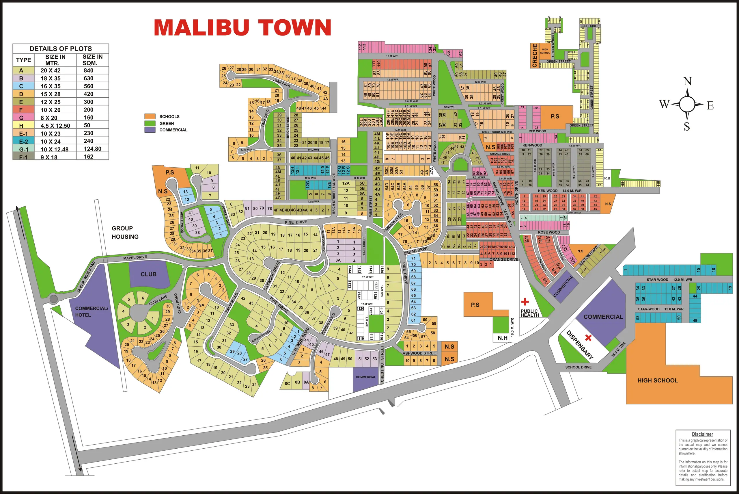 Malibu Towne plot map