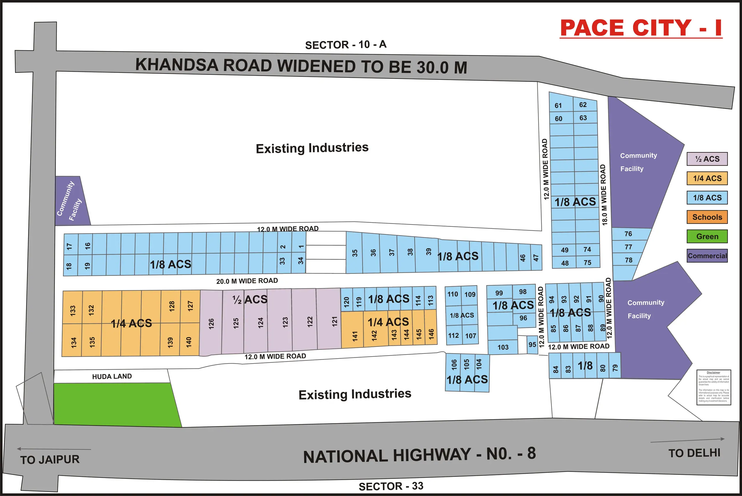 Pace City 1 plot map, Gurugram