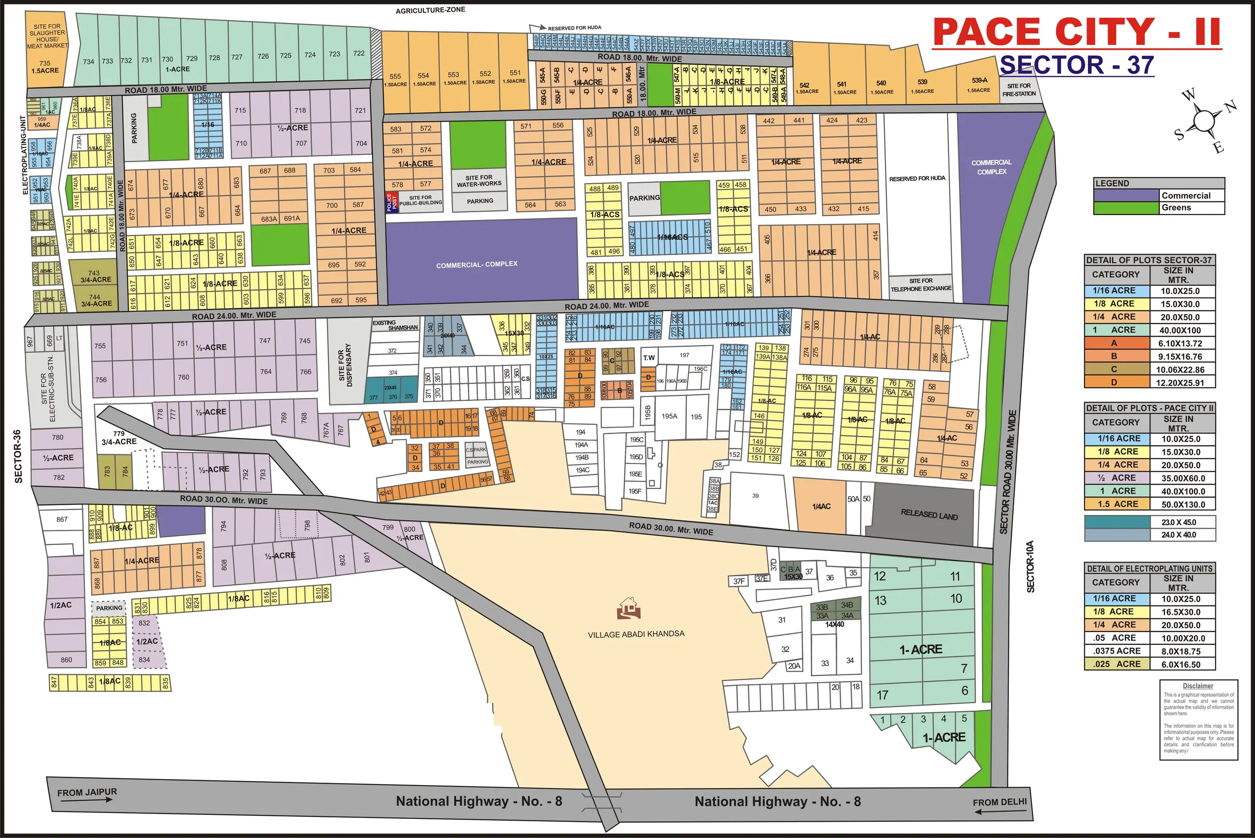 Pace City 2 plot map, Gurugram
