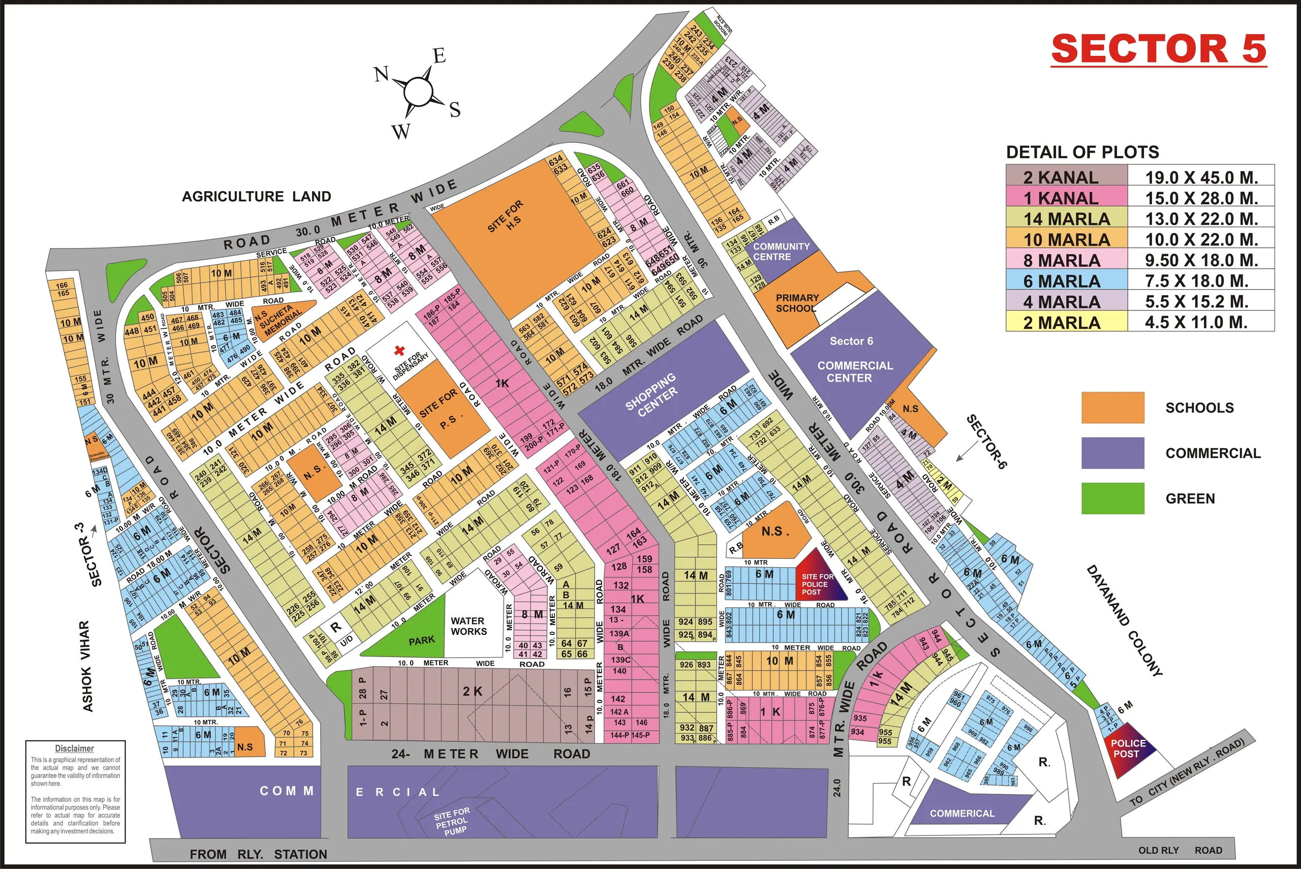 Sector 5 plot map
