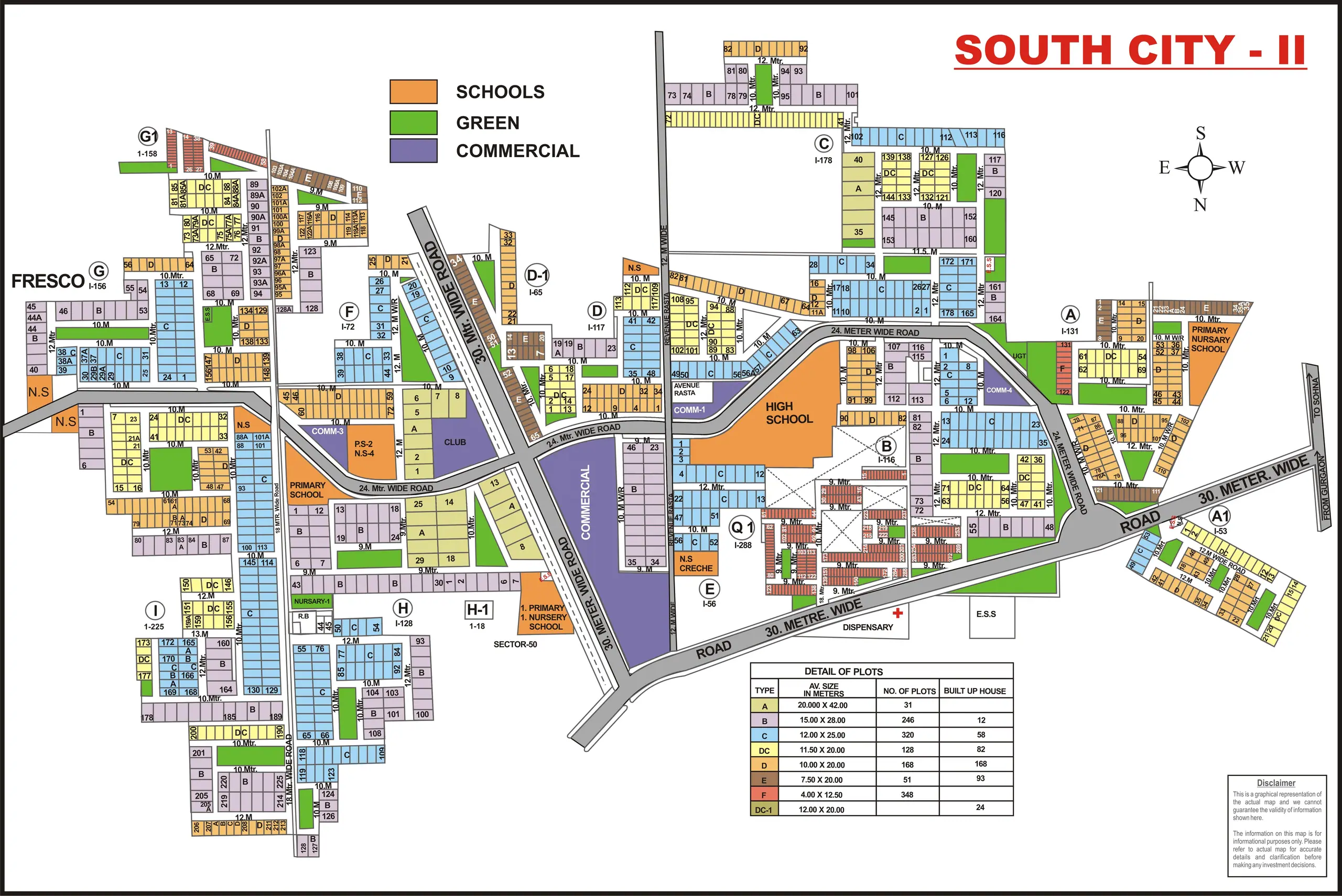 South City 2 plot map, Gurugram