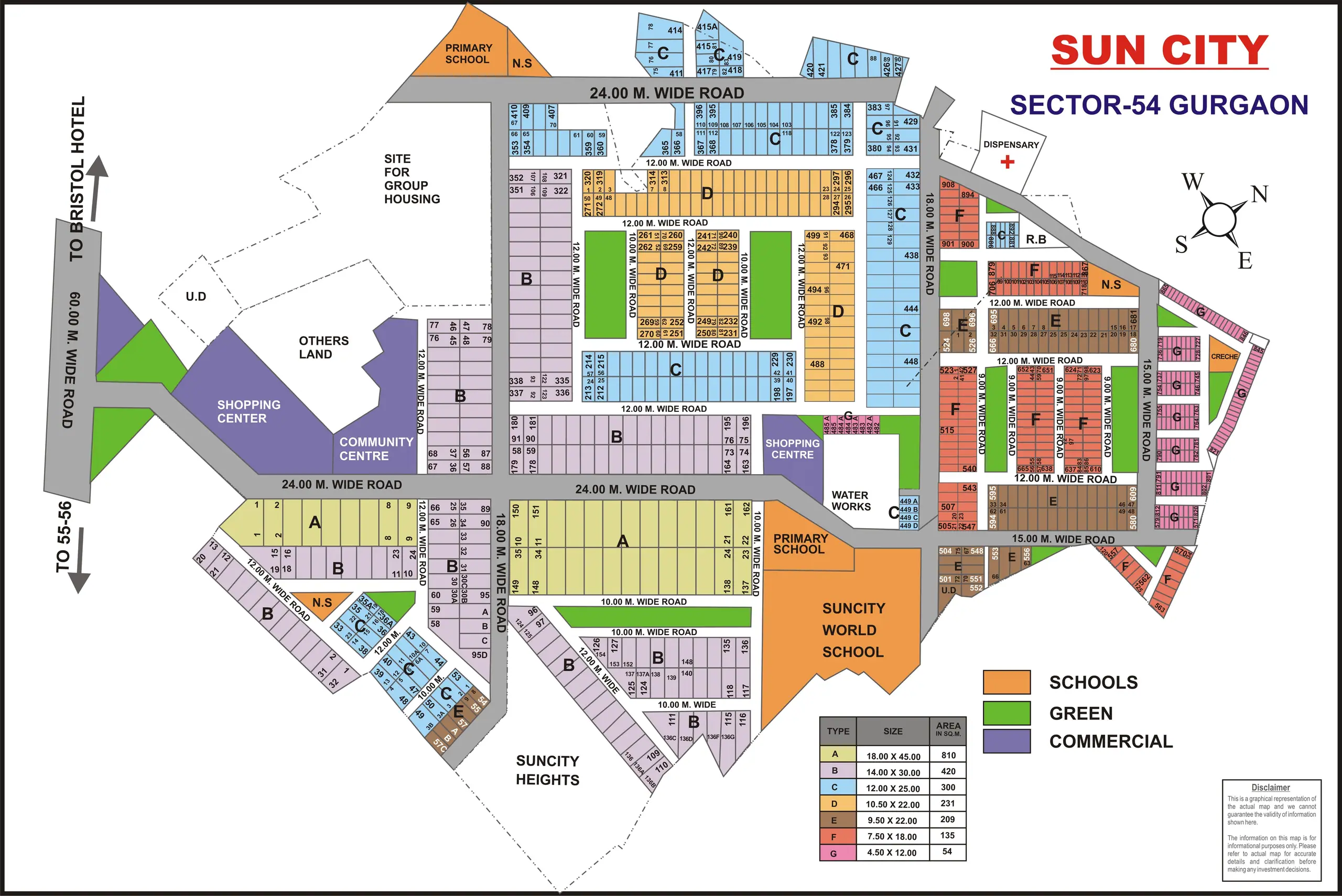 Suncity plot map, Gurugram