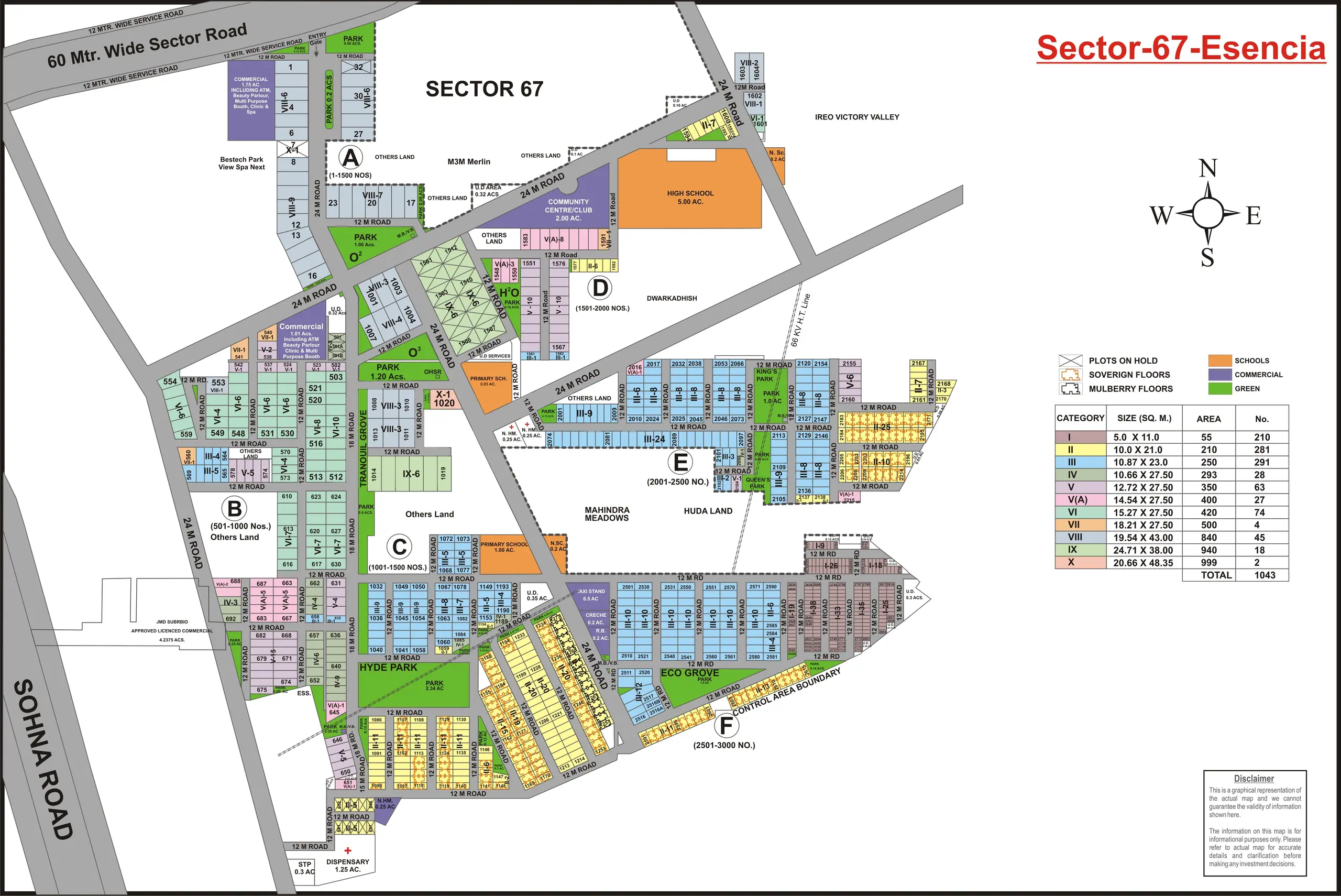 Sushant Lok 4 plot map, Gurugram